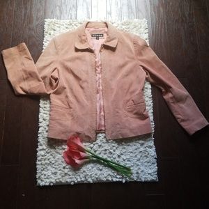 Mauve leather jacket
